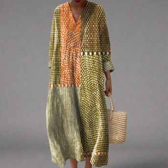 Gia™ | Elegant Geometrisk Kjole