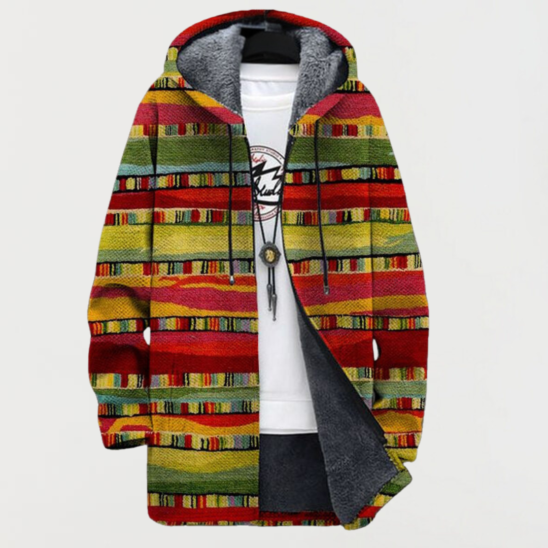 Zara | Hoodie med Tribal Striber