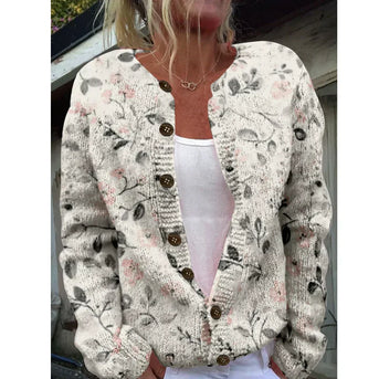 Beverly | Stilfuld cardigan med print