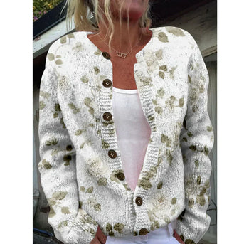 Jonna | Elegant cardigan med print