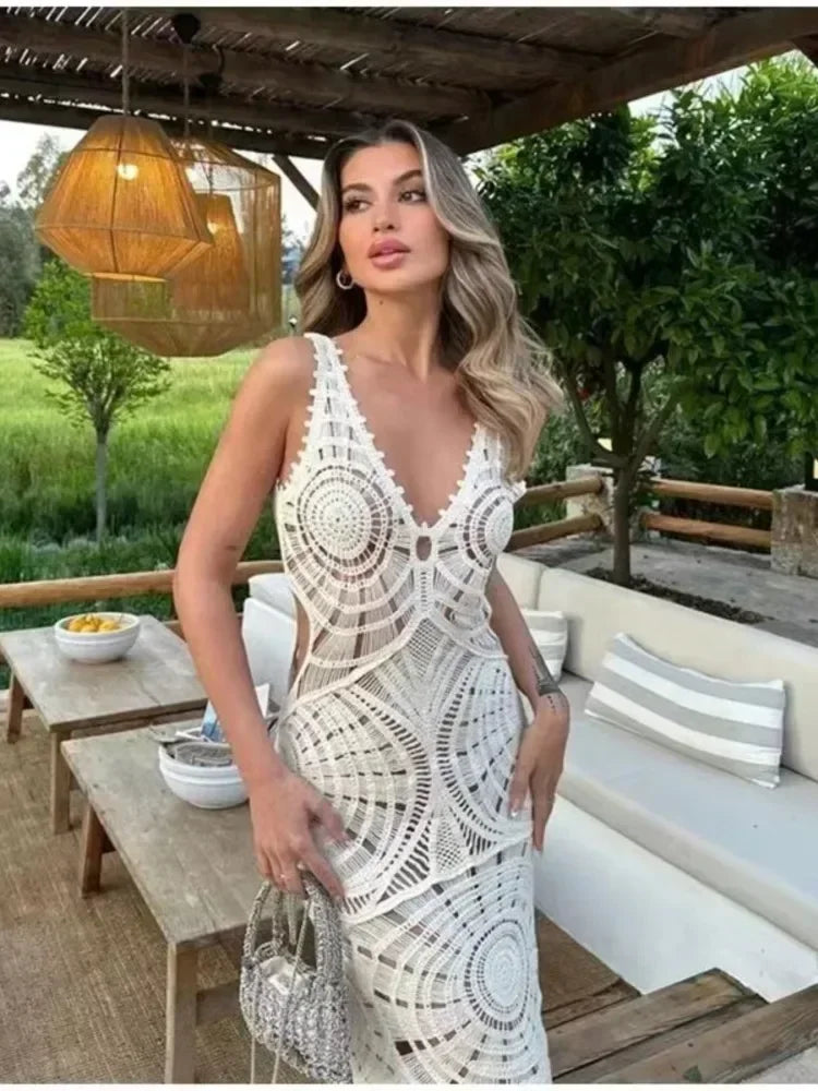 Liselotte™ | Maxikjole med V-udskæring