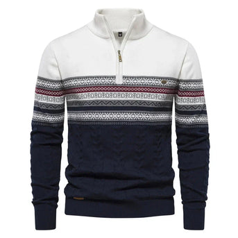 Jean™ | Pullover med Subtile Mønstre