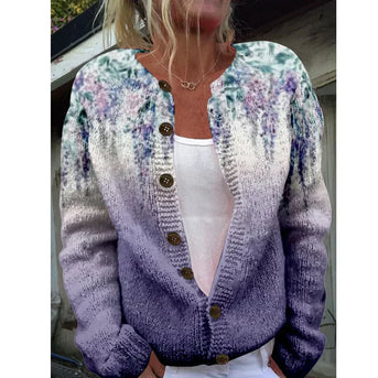 Agaath | Elegant cardigan med print