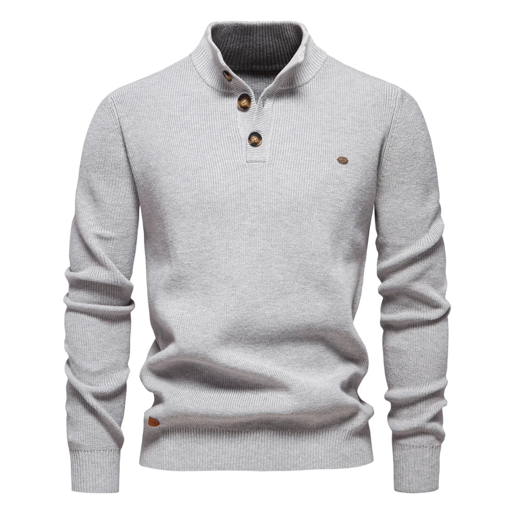 Damien™ | Elegant Højhalset Sweater