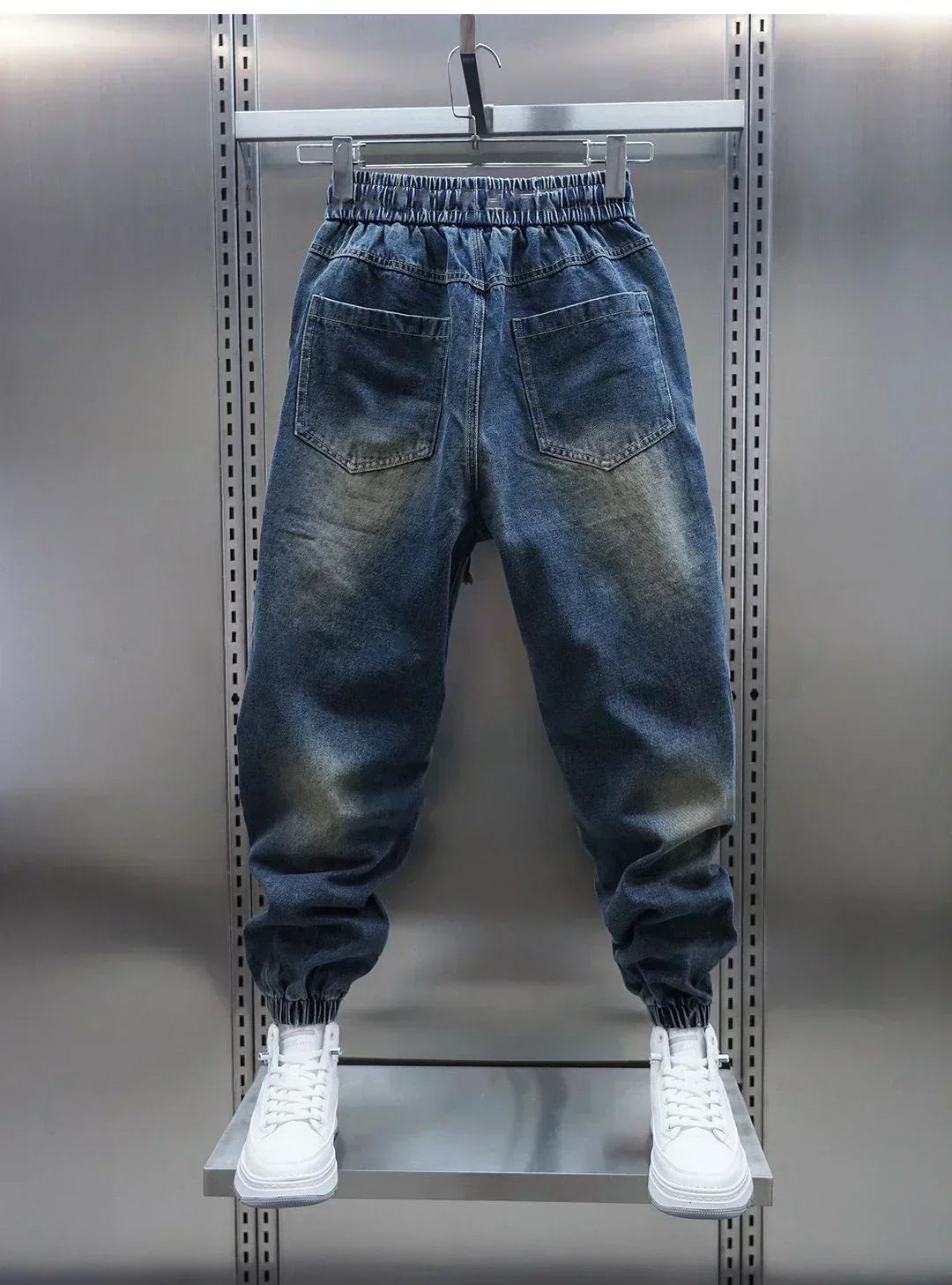 Laurent™ | Baggy Denim Bukser med Bælte
