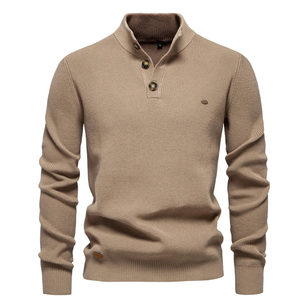 Damien™ | Elegant Højhalset Sweater