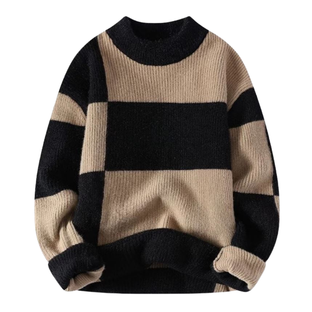 Geometrisk Sweater i Garn