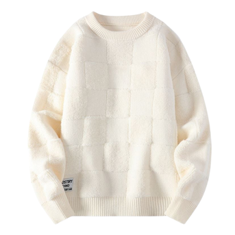 Unik Sweater med Skakmønster