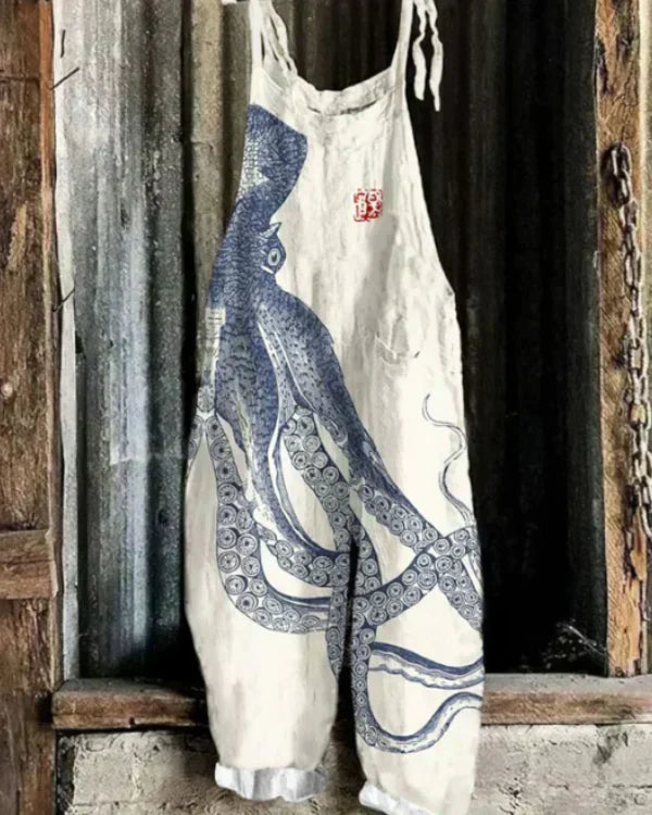Marini™ | Jumpsuit med stort blæksprutteprint