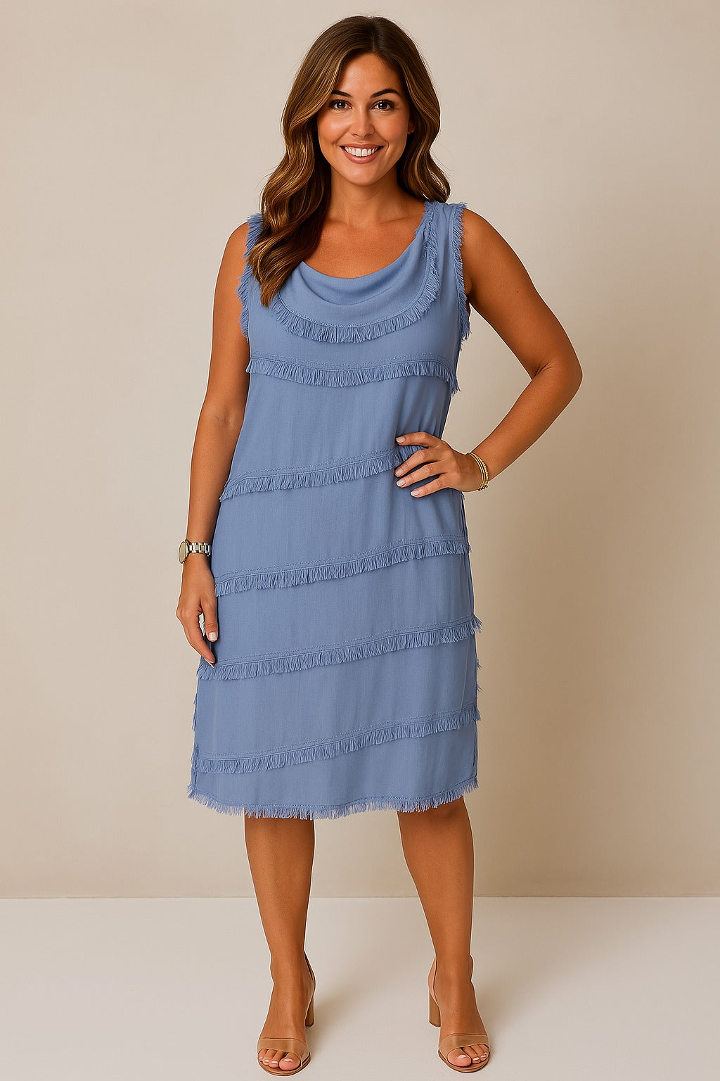 Lena™ | Løs Kjole Uden Ærmer