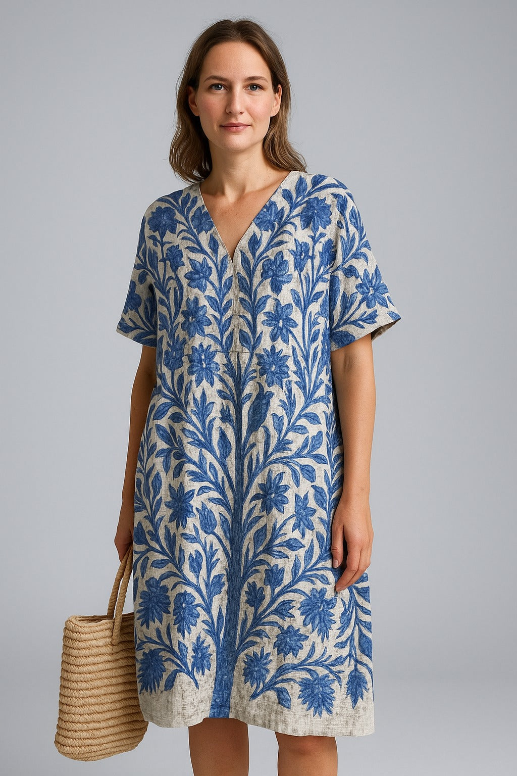 Anouk | Vintage Kjole med Blomsterprint