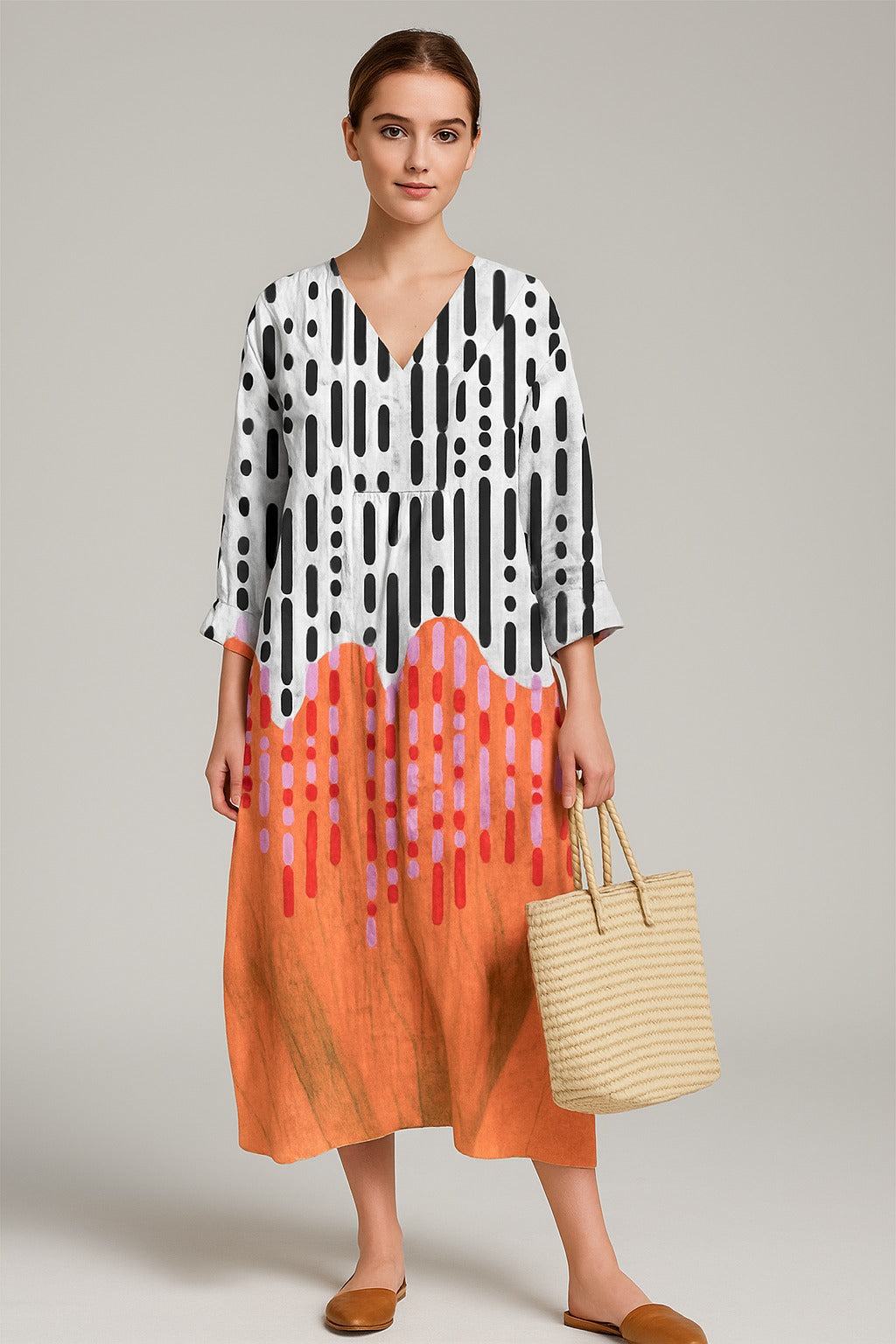 Alden™ | Elegant Geometrisk Kjole