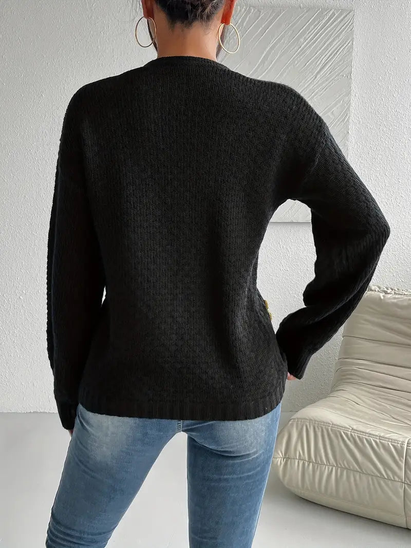 Ann | Cardigan med blomsterprint og åben front