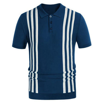 Savrani™ | Polo shirt med striber.
