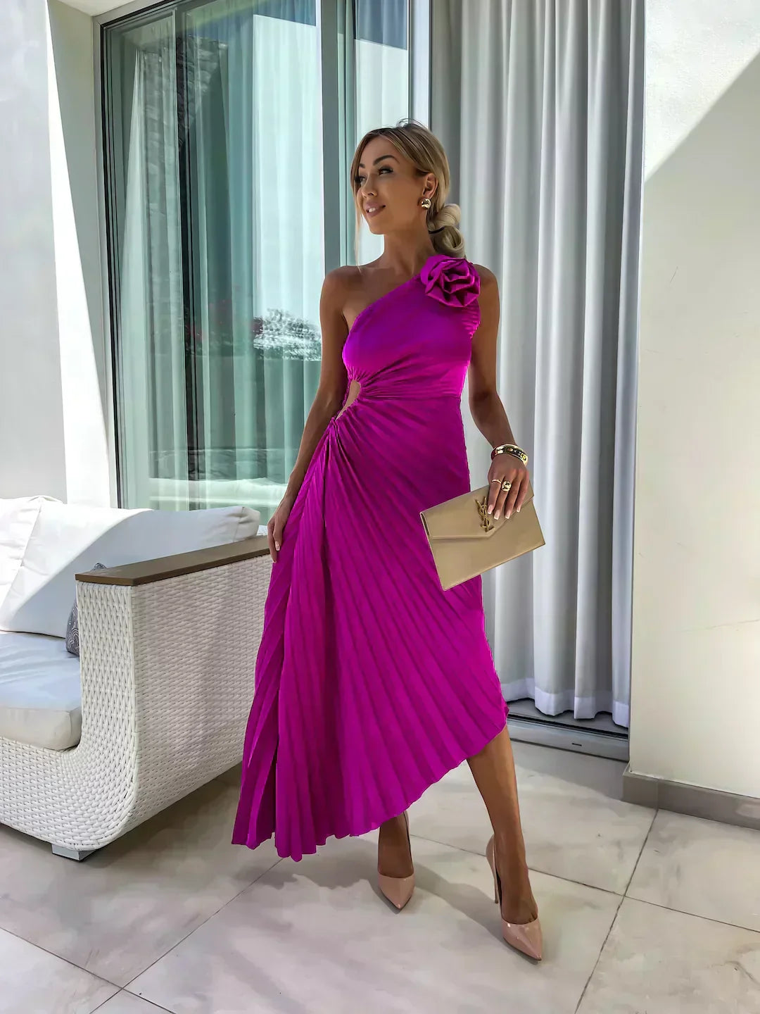 Lizbeth - Kjole med Blomsterstropper