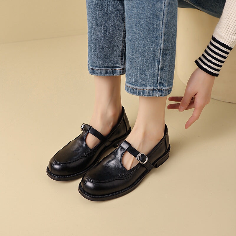 Christabel™ | Håndlavede Mary Jane-sko med T-strop