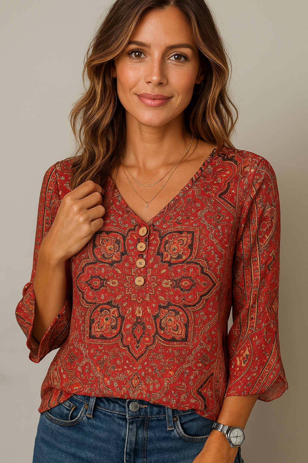 Karina | Vintage Boho Bluse